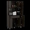 Tuhome Della 90 Kitchen Pantry, One Drawer, Multiple Cabinets, Two Open Shelves, Black ALW5615 - alternate 4